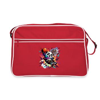 Panda Slam Dunk Neon - Retro Bag - red/white - Front