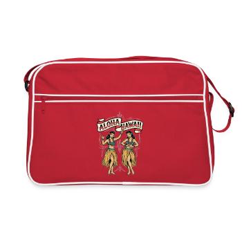 Danseurs de Hula Aloha - Sac Retro - rouge/blanc - Devant