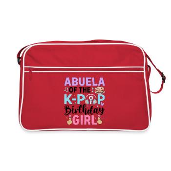Abuela de la fille d’anniversaire K-Pop - Sac Retro - rouge/blanc - Devant