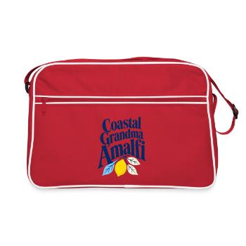 Grand-mère côtière Amalfi Italie Vacances amoureuse du citron - Sac Retro - rouge/blanc - Devant