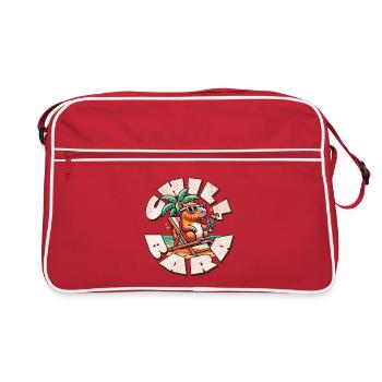 Chill Capybara - Sac Retro - rouge/blanc - Devant