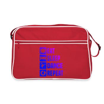 Gift idea for the hip-hop dancer with breakdancing - Retro Bag - red/white - Front