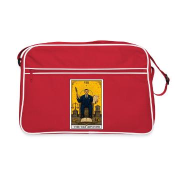 Tax Advisors | Taxes Profession Tarot - Retro Bag - red/white - Front