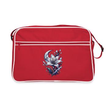 Moonlight Crystal Lily - Retro Bag - red/white - Front