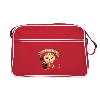 Joshua name - Retro Bag - red/white - Front