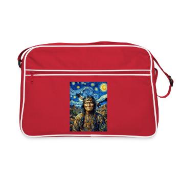 Geronimo – Nuit étoilée - Sac Retro - rouge/blanc - Devant