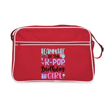 Teammate Of The K-Pop Birthday Girl - Retro Bag - red/white - Front