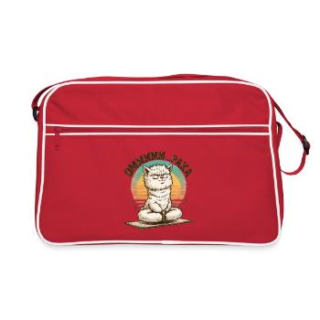 Cadeau de yoga Retro Alpaga Vintage - Sac Retro - rouge/blanc - Devant