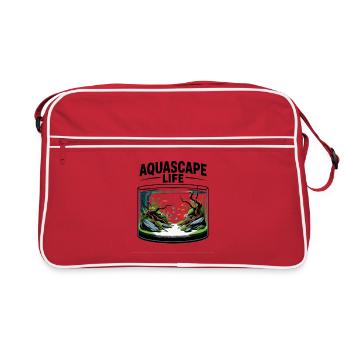Aquascape Life Aquascaping Traum - Retro Tasche - Rot/Weiß - Vorne
