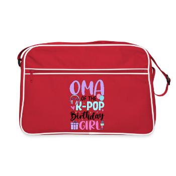 Oma of The K-Pop Birthday Girl - Retro Bag - red/white - Front