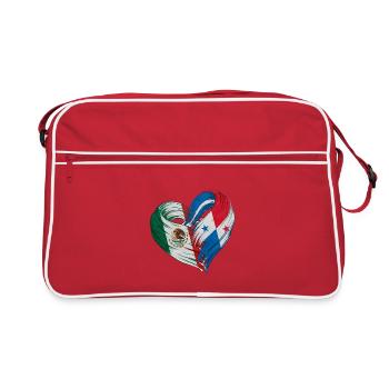 Cœur du Mexique et du Panama - Sac Retro - rouge/blanc - Devant