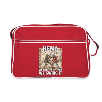 Renaissance de l’escrime à l’épée longue de HEMA Fanatics - Sac Retro - rouge/blanc - Devant