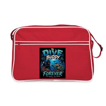 Amitié de plongée pour toujours - Sac Retro - rouge/blanc - Devant
