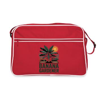 Jardin tropical Banana Gardener - Sac Retro - rouge/blanc - Devant