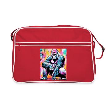 gorilla - Retro Bag - red/white - Front
