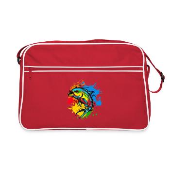 Angler Graphics - Retro Bag - red/white - Front