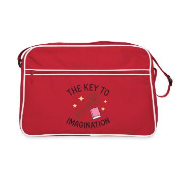 The Key to Fantasy - Retro Bag - red/white - Front