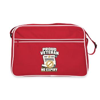 Proud Veteran sans expiration, Veteran Pride Military Se - Sac Retro - rouge/blanc - Devant