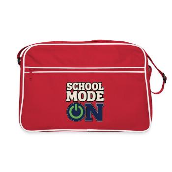 Retour à l’école – Mode école activé sur le bouton d’alimentation - Sac Retro - rouge/blanc - Devant