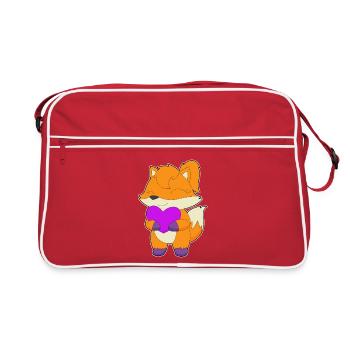 Cœur de renard - Sac Retro - rouge/blanc - Devant