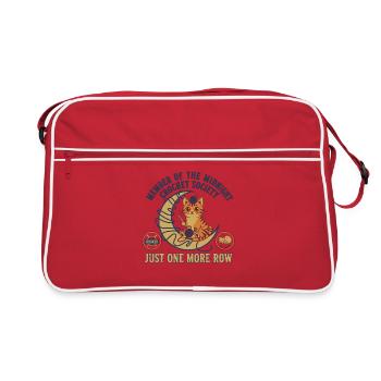 Membre de la Société du Crochet de Minuit Juste Un - Sac Retro - rouge/blanc - Devant
