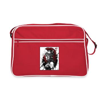 Valkyrie War Helmet Punk - Sac Retro - rouge/blanc - Devant