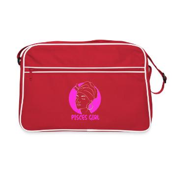 Signe du zodiaque Poissons - Sac Retro - rouge/blanc - Devant