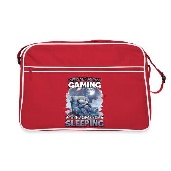 Probabilité de sommeil du week-end de jeu - Sac Retro - rouge/blanc - Devant