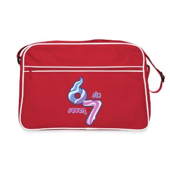 Candy Swirl 67 mème Neon Doodle - Sac Retro - rouge/blanc - Devant