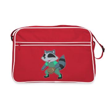 Gant de baseball Raccoon - Sac Retro - rouge/blanc - Devant