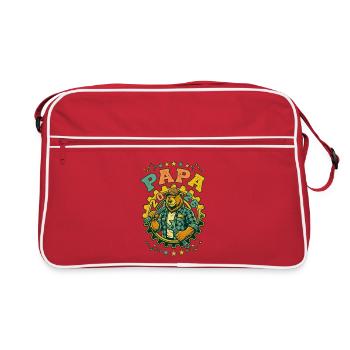 Future Dad 2026 Retro DIY Bear - Retro Bag - red/white - Front