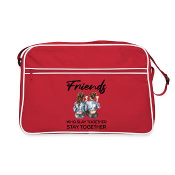Friends Slay Together - Retro Bag - red/white - Front