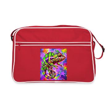 chameleon - Retro Bag - red/white - Front