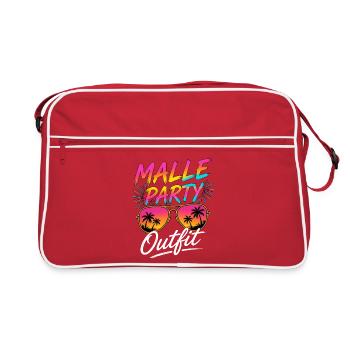 Tenue de fête Malle Majorque vacances d’été - Sac Retro - rouge/blanc - Devant