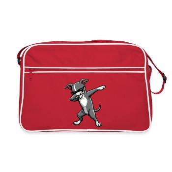 Tabbing du lévrier italien - Sac Retro - rouge/blanc - Devant