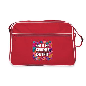 Voici ma tenue au crochet - Sac Retro - rouge/blanc - Devant
