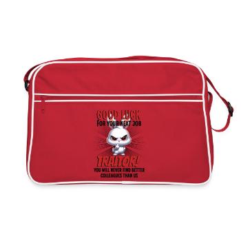Funny Farewell Coworker - Retro Bag - red/white - Front