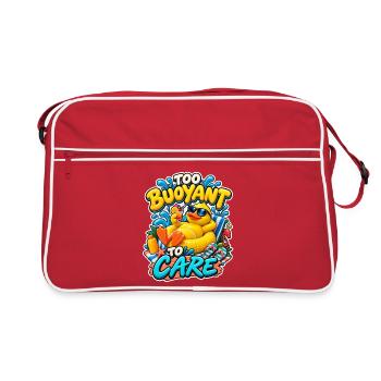 Trop léger pour s’en soucier Comic Détendu de la piscine à canards - Sac Retro - rouge/blanc - Devant