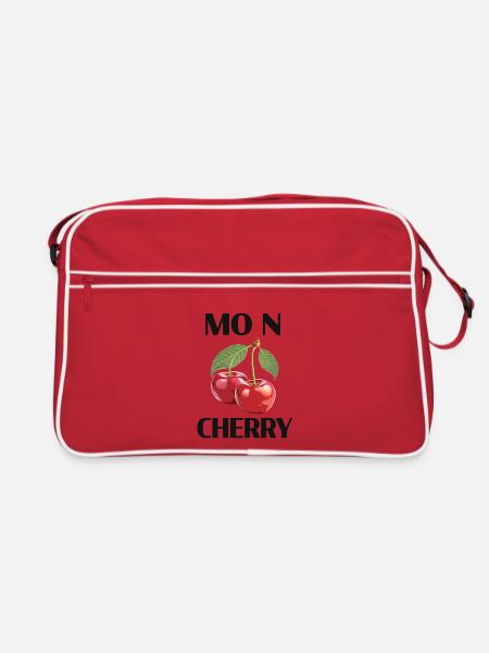 MOIN CHERRY – Norddeutsches Kirschdesign - Retro Tasche - Rot/Weiß