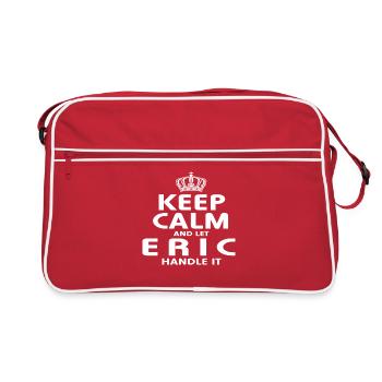 ERIC: Regeln Sie es - Retro Tasche - Rot/Weiß - Vorne