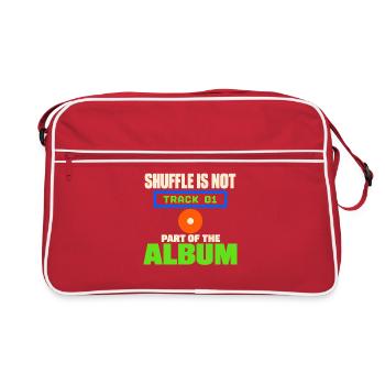 Cd-sammler Kompaktplatte Physisches Medium - Retro Tasche - Rot/Weiß - Vorne