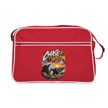 Chase the Horizon Sunset Trek - Retro Tasche - Rot/Weiß - Vorne