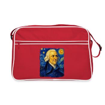 Adam Smith Sternennächte - Retro Tasche - Rot/Weiß - Vorne