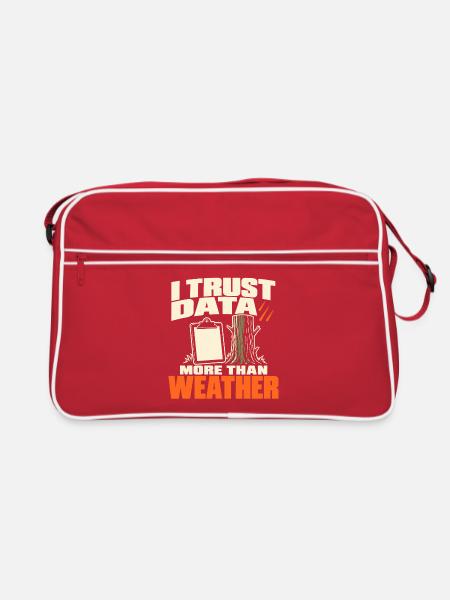 Forstwirtschaft Förster Forstmanagement - Retro Tasche - Rot/Weiß