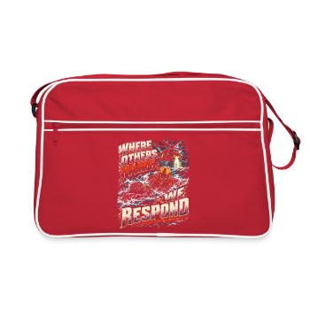 Rettungsschwimmer Where Others Panic We Respond - Retro Tasche - Rot/Weiß - Vorne