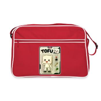 Tofu-Spielzeug-Actionfigur Charm - Retro Tasche - Rot/Weiß - Vorne