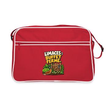Schnecken: geschlossenes Buffet. Gemüsegarten - Retro Tasche - Rot/Weiß - Vorne