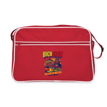Bucharest City Pop Culture Romania Event - Retro Tasche - Rot/Weiß - Vorne