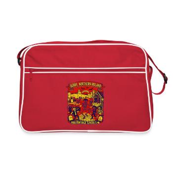 Bar Derry Northern Ireland Vintage Ghouls - Retro Tasche - Rot/Weiß - Vorne