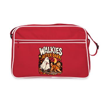 Walkies After Dark - Retro Tasche - Rot/Weiß - Vorne